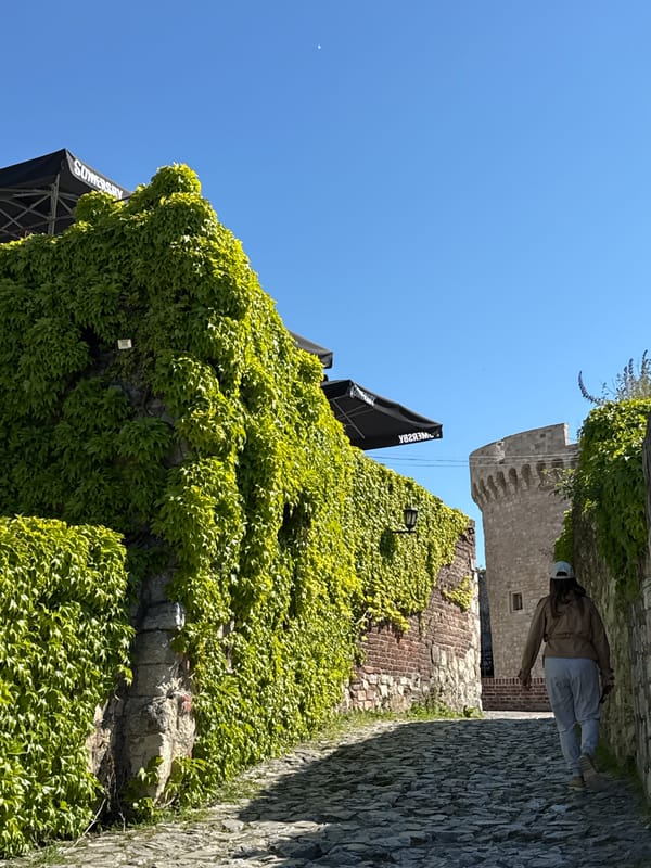 Tourists visit historic Belgrade Fortress on Sunday afternoon