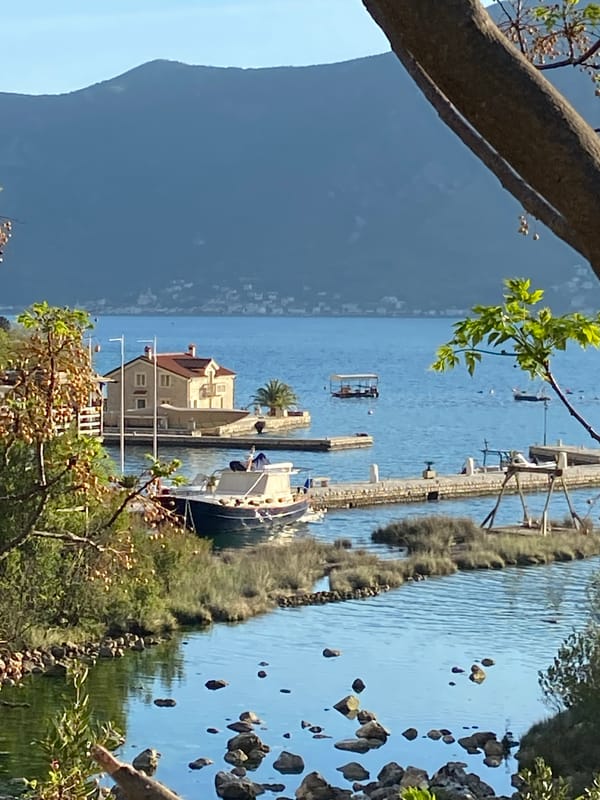 Tourist captures sunset views around Montenegro's Bay of Kotor