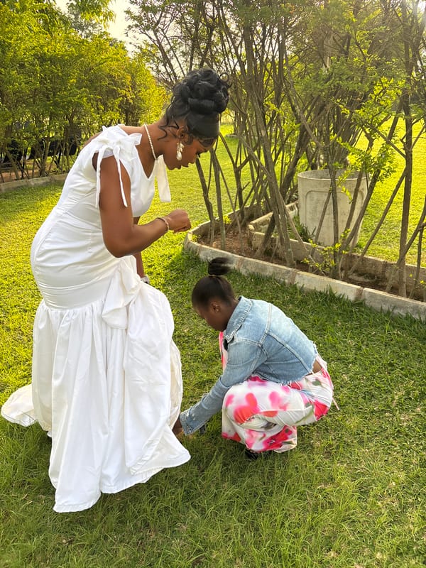 Outdoor wedding shoot in Bukuru, Nigeria