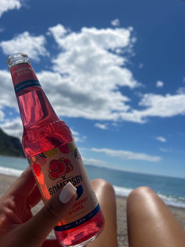 Beach day captured at Prijevor, Montenegro