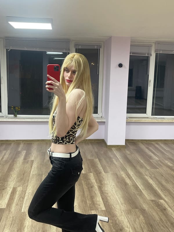 Person Takes Selfie in Downtown Varna