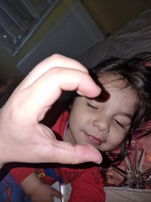 Child observed sleeping in bed in Byala Slatina, Bulgaria