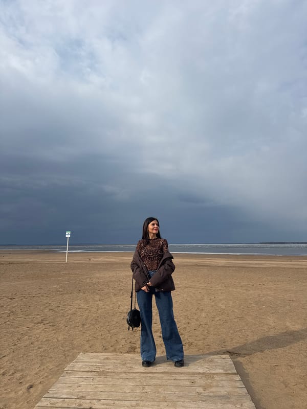 Spring beach visit documented in Chaikovsky, Russia