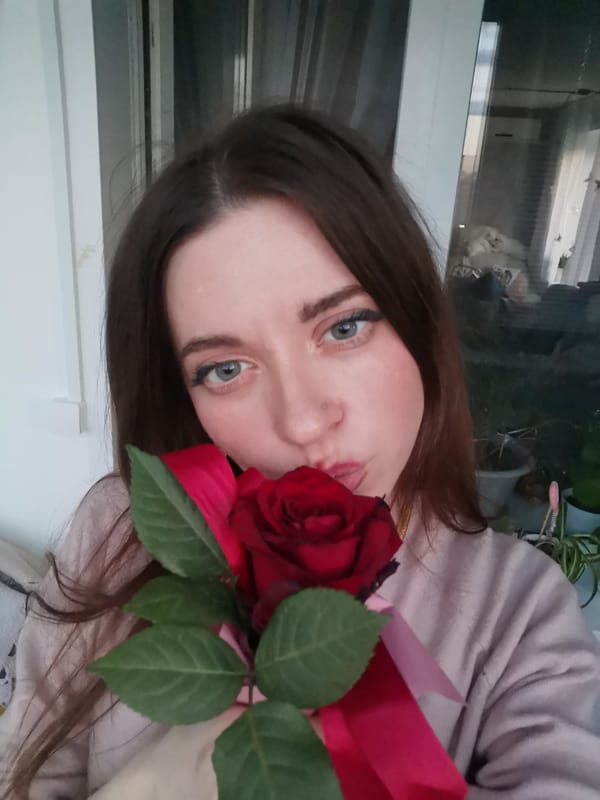 Woman captures selfie at undisclosed location