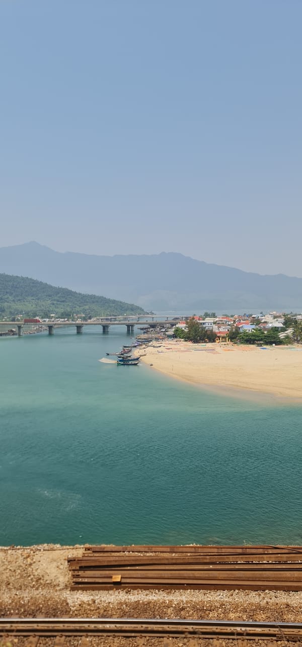 Aerial view captures Huế's coastal landscape and infrastructure