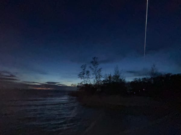 Twilight coastline scenes captured in Baan Sri Thanu, Thailand