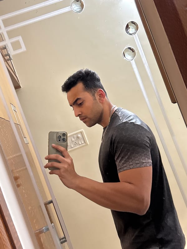 Late-night bathroom selfie session captured in Kolkata