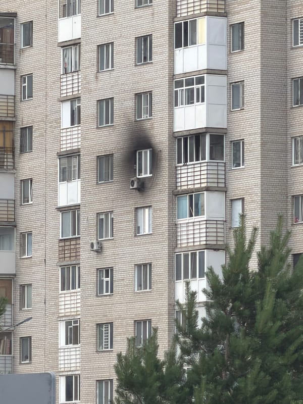 Routine urban life documented across Astana residential district