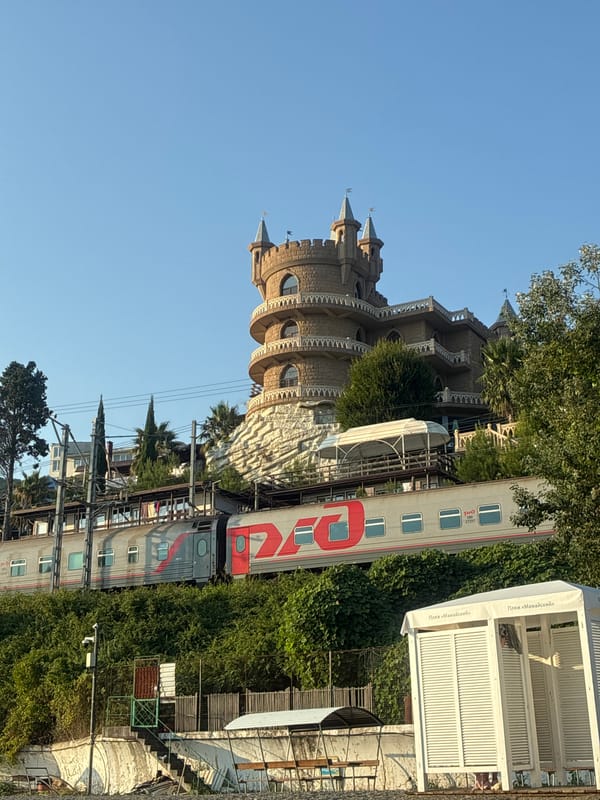 Lazy afternoon on Sochi's pebble beach, summer 2026