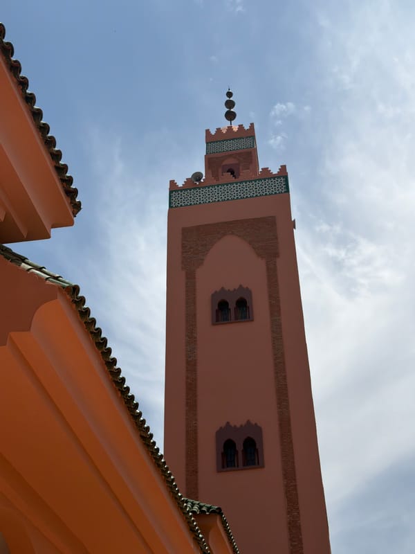 Tourist captures scenic views of Moroccan mountain village Tahannaout
