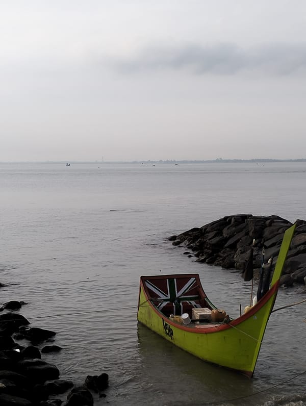 Morning coastal scenes documented in Lhokseumawe, Indonesia