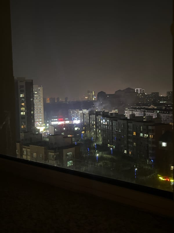 Nighttime cityscape views captured across Changchun, China