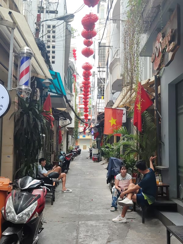 Morning scenes captured in Thủ Đức's decorated streets