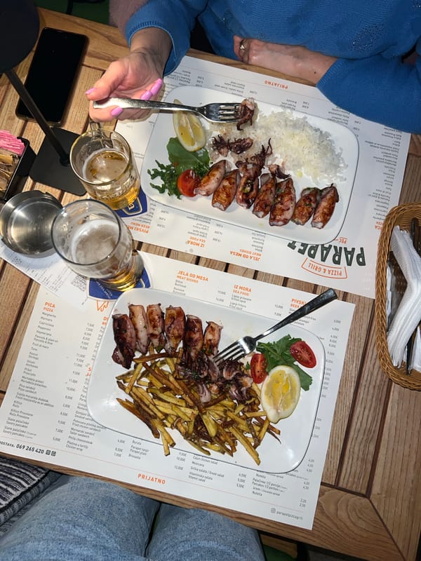 Two women dine at Montenegro restaurant