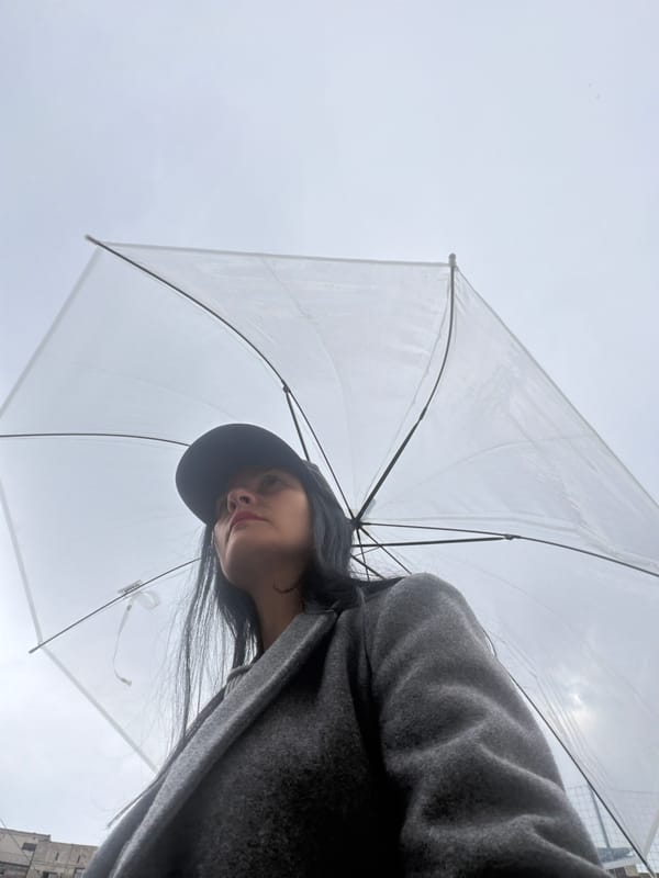 Rainy afternoon documented across Tbilisi through single witness perspective