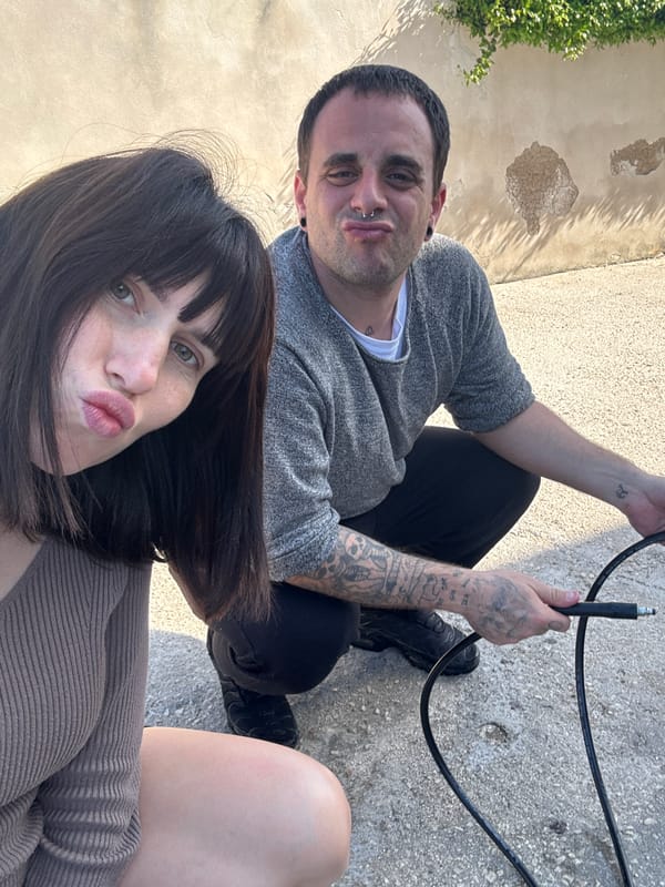 Morning activities documented in Aprilia, Italy include selfies, pets