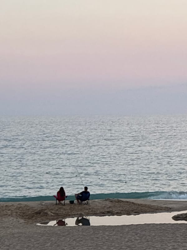 Alanya beachfront at golden hour, promenade and sea