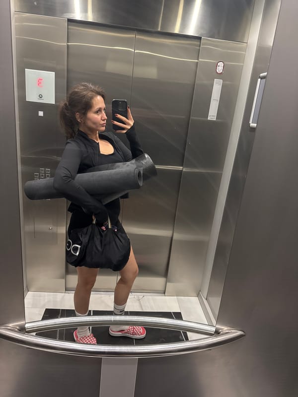 Woman Takes Mirror Selfie in Dubai Elevator