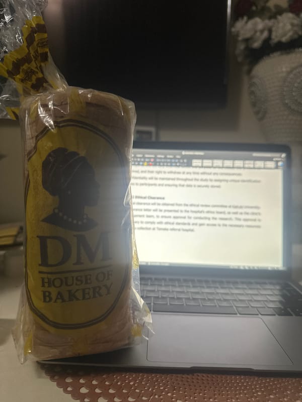 Bread and water bottle, casual product shots in Dar es Salaam
