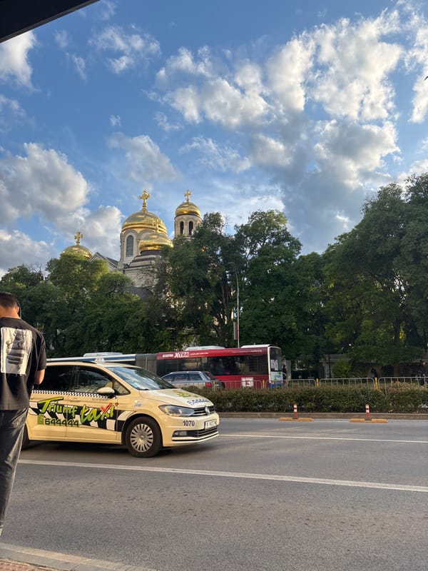 Afternoon walk through historic Varna city center documented