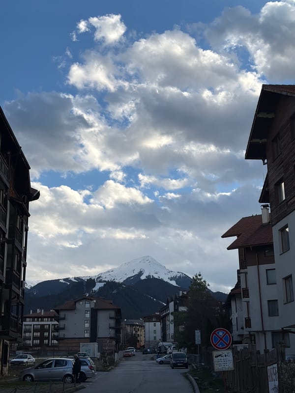 Street scenes captured in Bulgarian mountain resort town Bansko