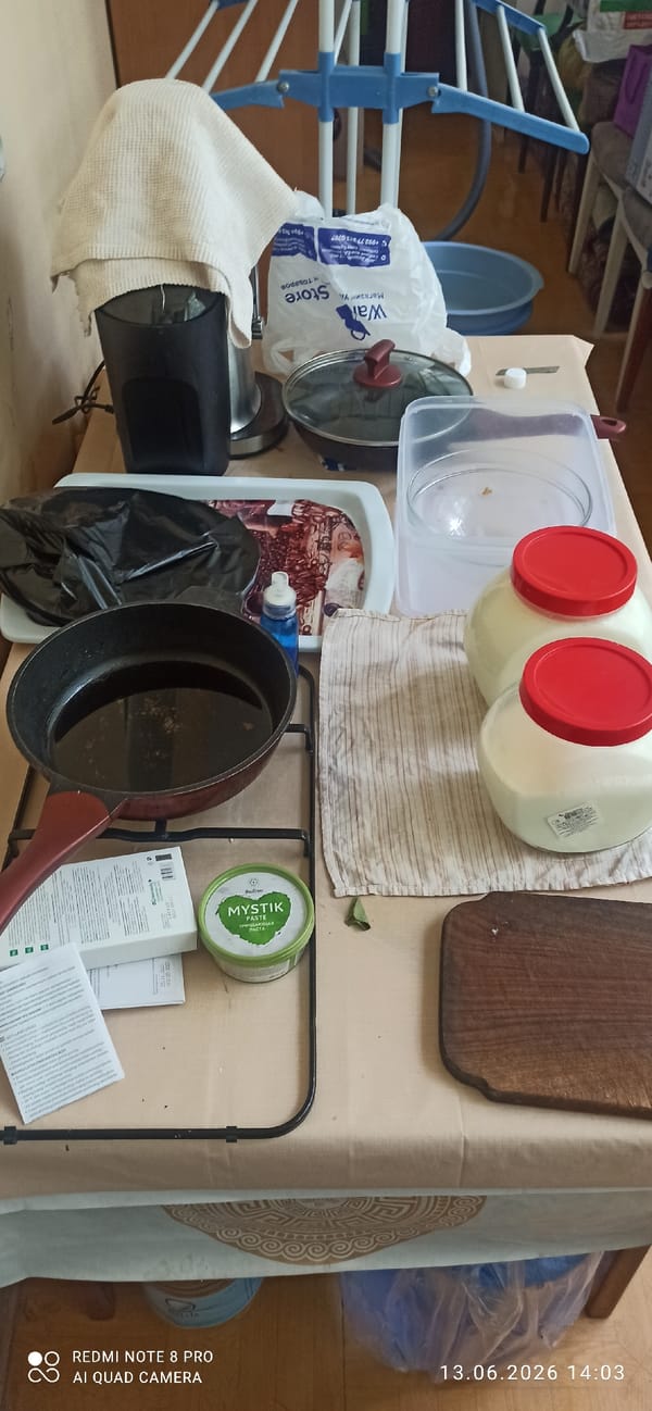Morning household routine documented across multiple rooms over 54 minutes