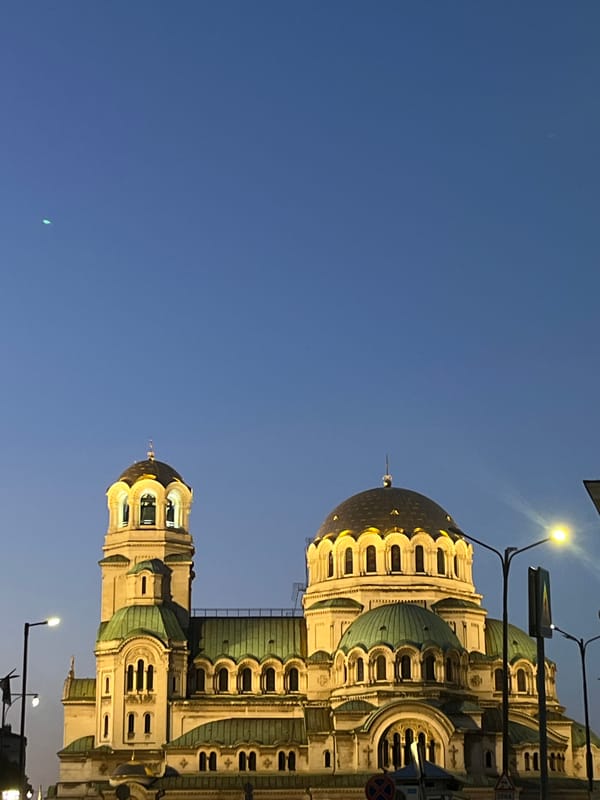 Evening walk through Sofia's historic civic center