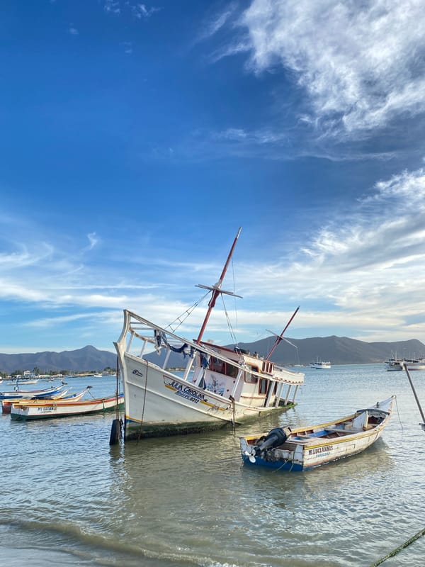 Evening coastal scenes documented in Juan Griego, Venezuela