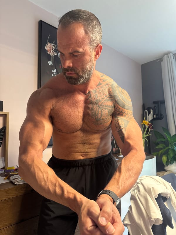 Man photographed in multiple poses at Belgium residence