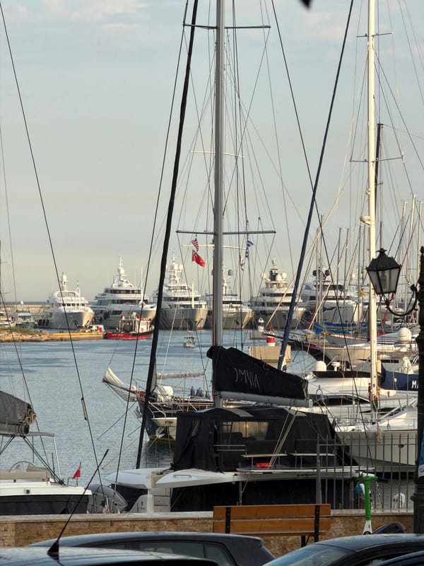 Harbor life and fresh cherries captured in Piraeus