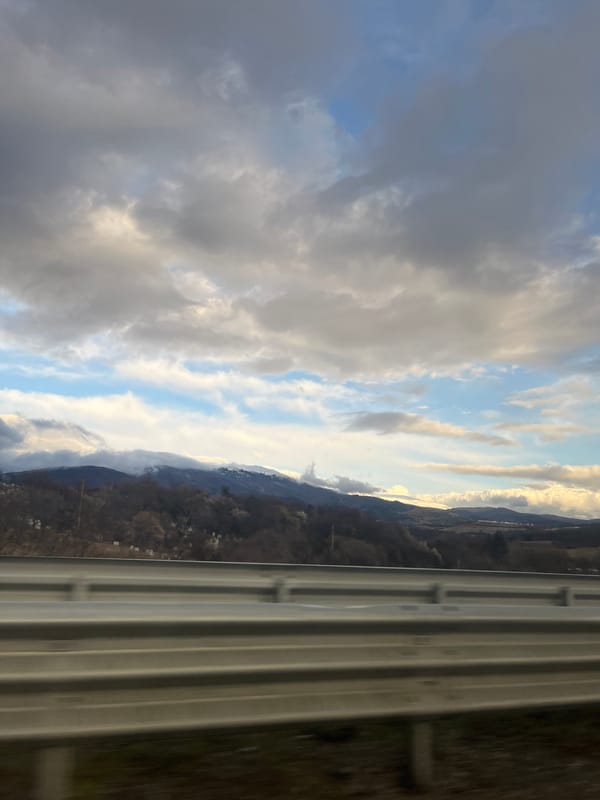 Mountain landscape photographed in Pernik, Bulgaria