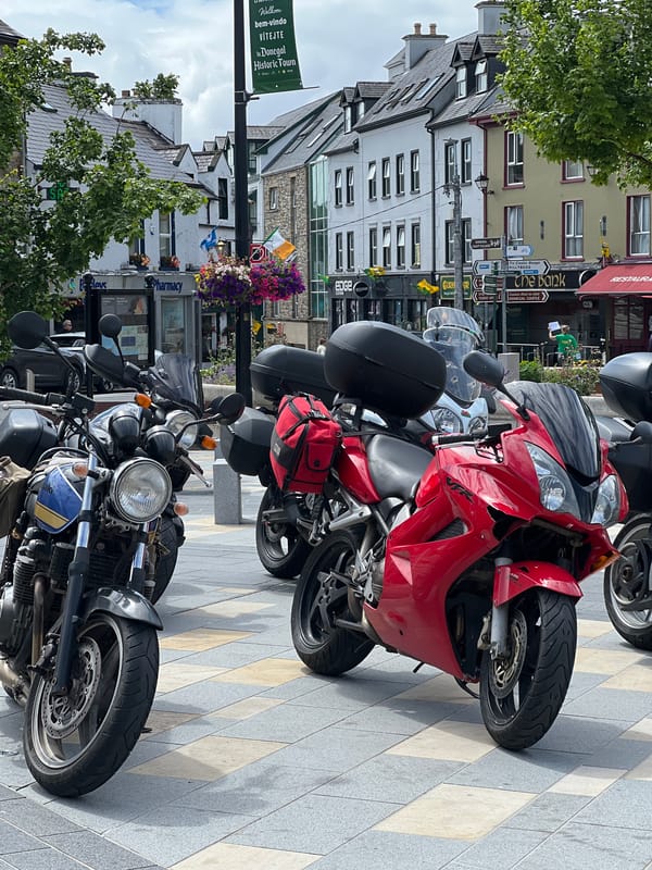 Motorcycles and gelato stops in Donegal Town