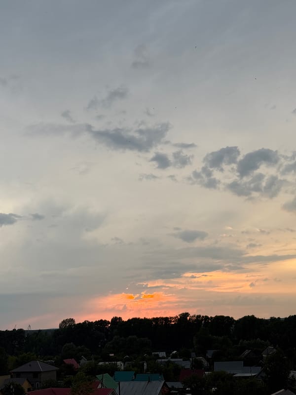 Golden hour over Chaikovsky, Russia, from multiple angles