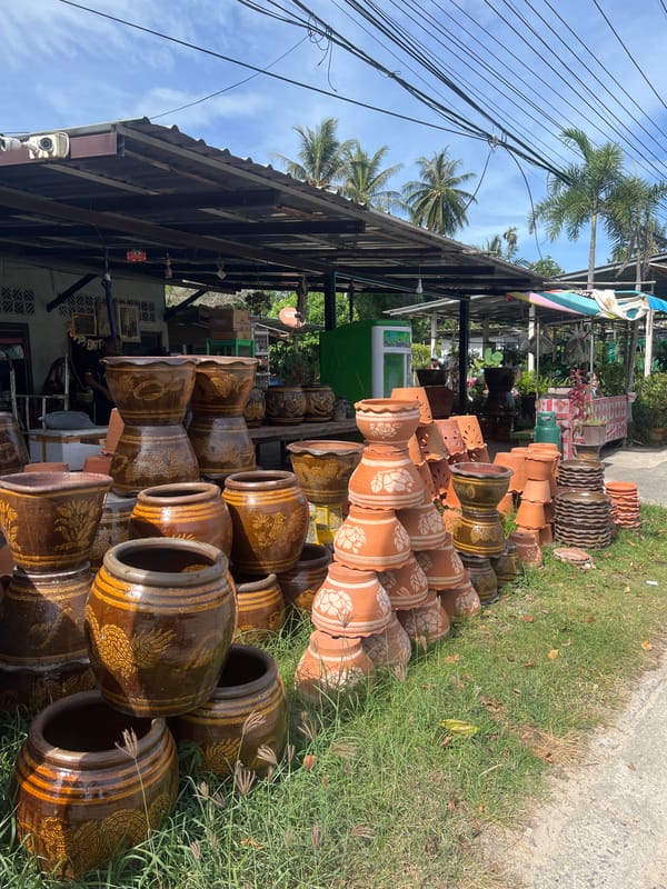 Morning walkthrough of a tropical resort property on Ko Pha-ngan