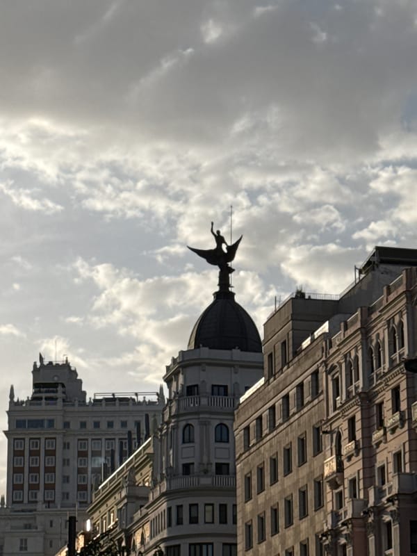 Gran Vía on a busy June afternoon in Madrid