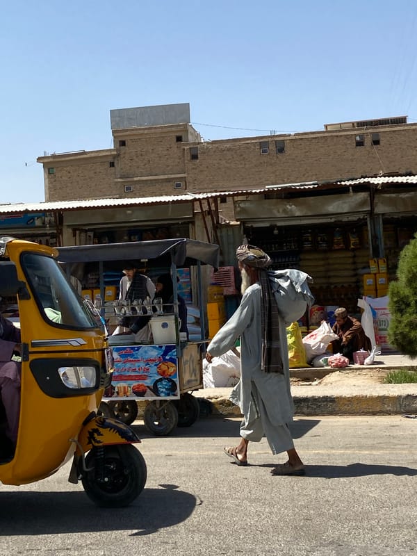 Morning street life documented in Kandahar, Afghanistan