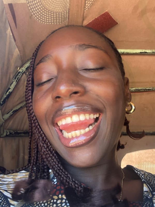 Young woman captures joyful auto-rickshaw journey in Nigerian village