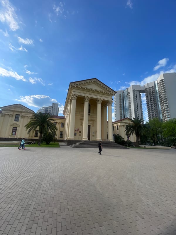Early morning documentation of Sochi's historic architecture and monuments