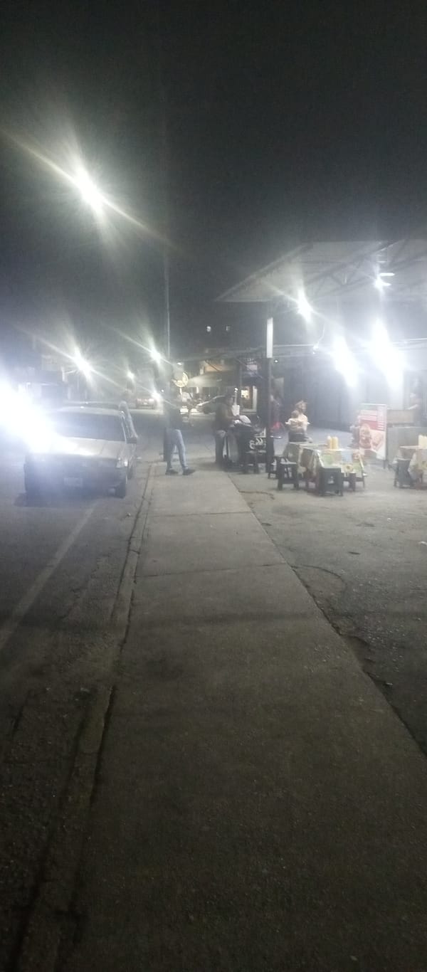 Night street life and nature observed in Tinaquillo, Venezuela