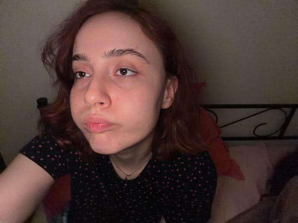 Woman photographed during tea time in Strasbourg apartment