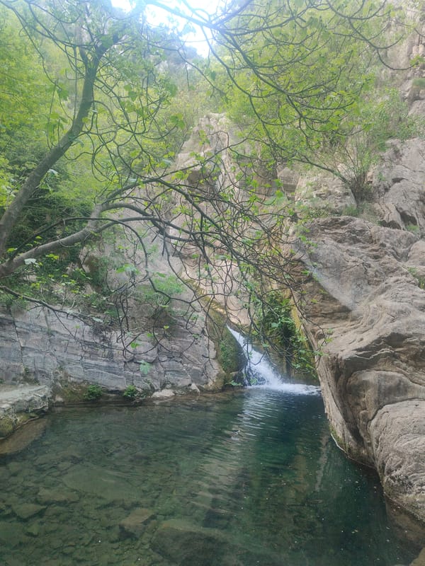 Tourist captures Montenegro waterfall scenes and local dining experience