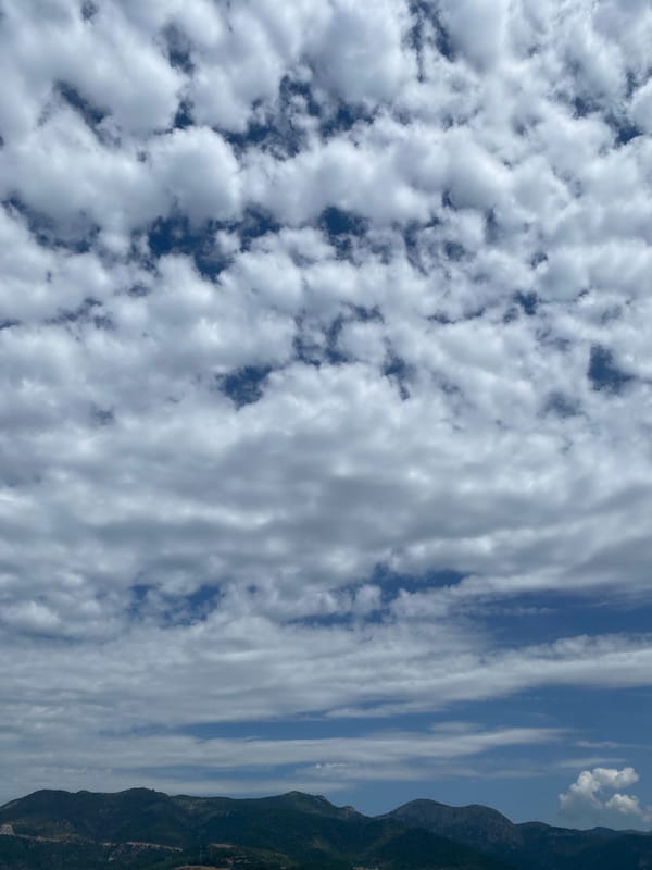 Morning sky and rooftop views captured in Alanya, Turkey