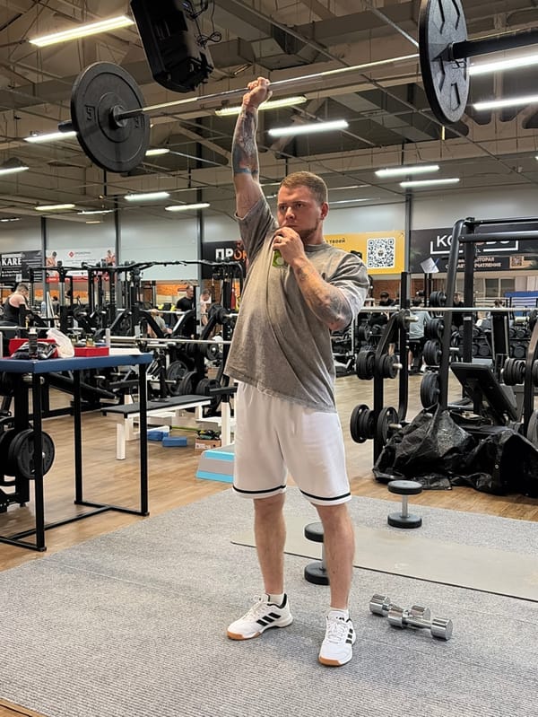 Routine workout sessions documented at Chaikovsky gym facility