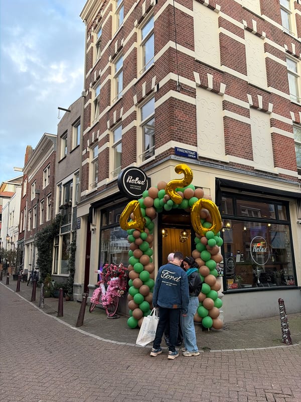 Street view captured of Amsterdam coffeeshop storefront