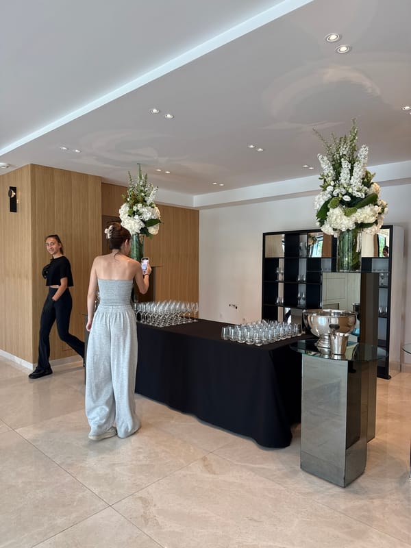 Upscale Sofia venue hosts event with catering preparations