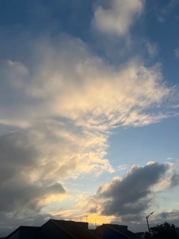 Mixed cloud formations observed over Mitchells Plain, South Africa