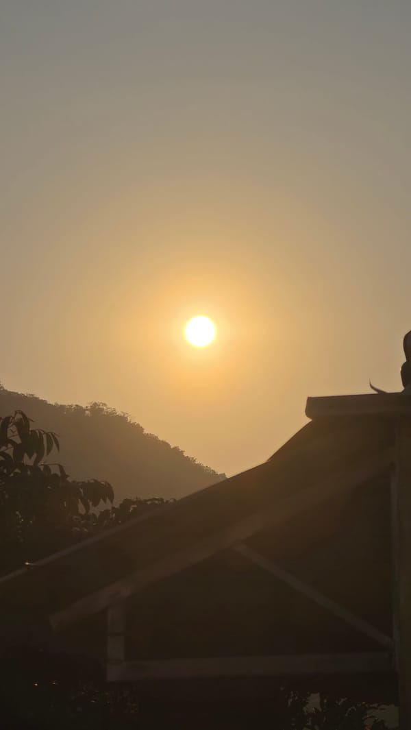 Golden sunset observed over Vietnamese heritage area