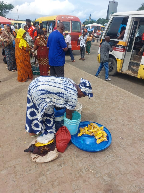 Morning street life documented in bustling Dar es-Salaam Tanzania