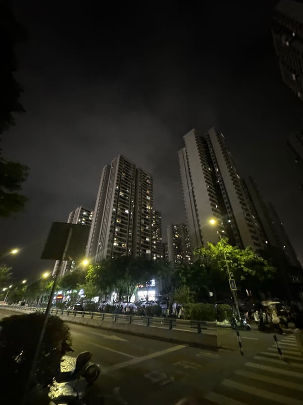 Evening street life documented in Chongqing High-tech Zone
