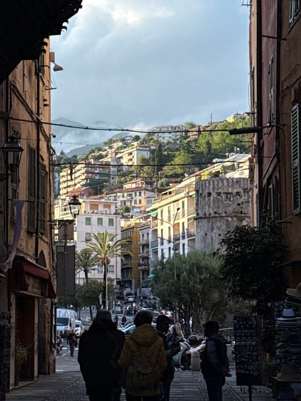 Afternoon street life documented across Sanremo, Italy neighborhoods